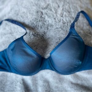 VS Blue Bra, no padding, sparkle straps